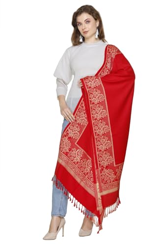 Image of KRITI Paisley Design Woollen Beige Color Shawl For Women