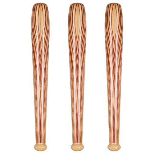 3 Packs Inflatable Baseball Bat Blow up Baseball Ball for Kids 29.5 Inch Inflatable Bat Blow up Sport Themed Party Favors Summer Beach Toys for Birthday Carnival