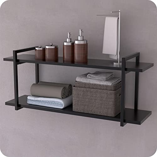 Prateleira Estilo Industrial Banheiro Parede GND PP 120cm