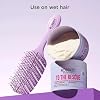 Noughty The Purple One Detangling Brush for Wet and Dry, Smooth and Tangle-Free Hair, Styling and Shower Brush for All Hairtypes, Eco-Friendly and Flexible for Daily Use