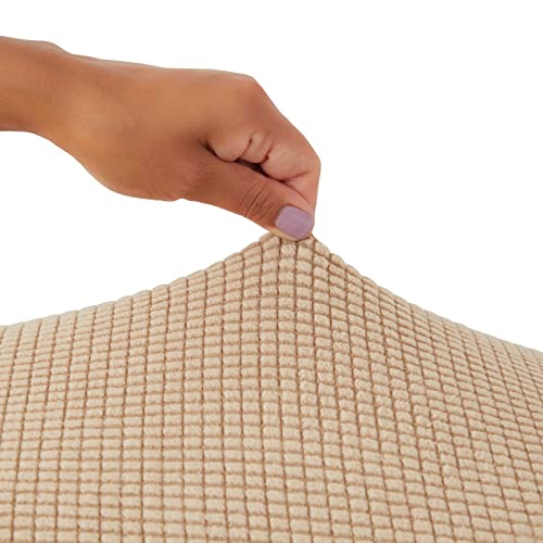 Juvale 2 Pack Stretch Outdoor Cushion Covers For Patio Furniture And Sofas, Reversible (Medium, Sand Beige) #TOP4
