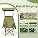 YOUNG WOOD Portable Camping Chair Beach Chair with Shade Canopy, Fold Lightweight Oversized for All, Easy to Open and Close Without Installation, Side Pocket Design for All Outdoor Activities, Green