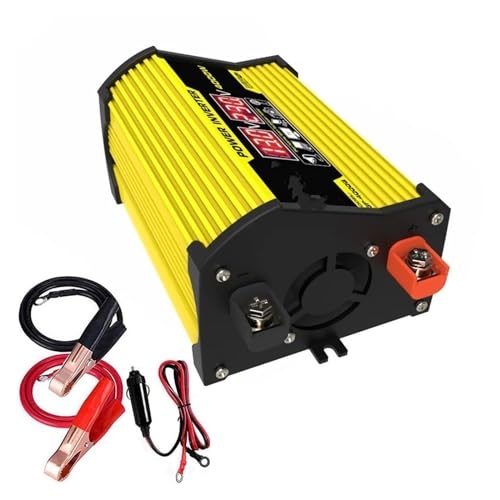 Onda Sinusoidale Convertitore Corrente DC12V A AC 110V/220V 4000W 6000W Portatile Accumulatori E Caricabatterie Riserva Convertitore Multifunzionale A Bordo Solare Inverter Presa Universale (Size : 4