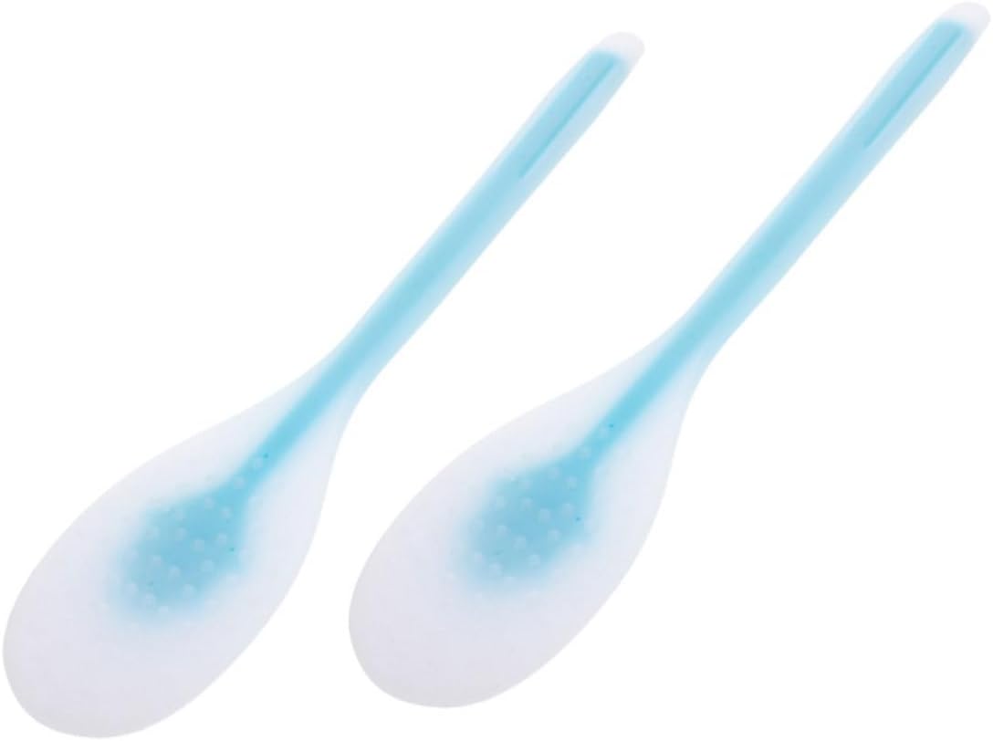 2pcs Back Lotion Applicator for Easy Self-Application of Creams and Medications Soft Bristle Brush for Elderly Men and Women Versatile Body Oil Tool Blue