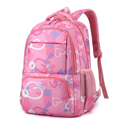 KAMUFLE Mochila Infantil Escolar Juvenil Cute Feminina Reforçada (Rosa)