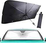 Protetor Solar Para Brisa Automotivo Retrátil - Quebra-Sol Portátil com Proteção UV e Isolamento Térmico, Reduz Calor Interno, Dobrável, Ajuste Universal para Carro e Preto