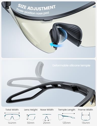 Image of Lamicall 24g Polarized Sports Sunglasses for Men Women - UV400 Protection Sun Glasses for Baseball Running Cycling Fishing