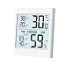 Produktbild Newentor Innen Thermometer-Hygrometer, Raum Wetterstation, Innen Außen mit Hintergrundbeleuchtung, Min/Max-Aufzeichnungen, LCD-Bildschirm, weiß