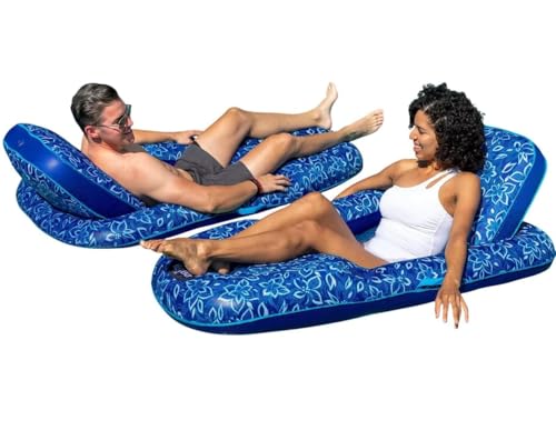 Aqua Luxury Pool Lounger, 2-Pack