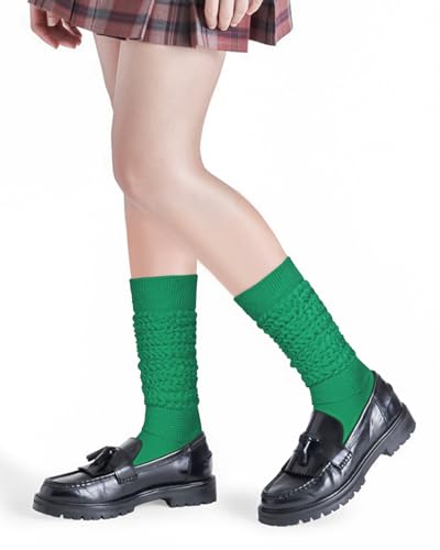 Image of HONGTEYA Slouchy Socks Women Knee High Soft Cozy for Boot | Scrunch Leg Warmers, Breathable & Comfortable, Great for Sneakers, Cozy Winter Wear,Gift for Women