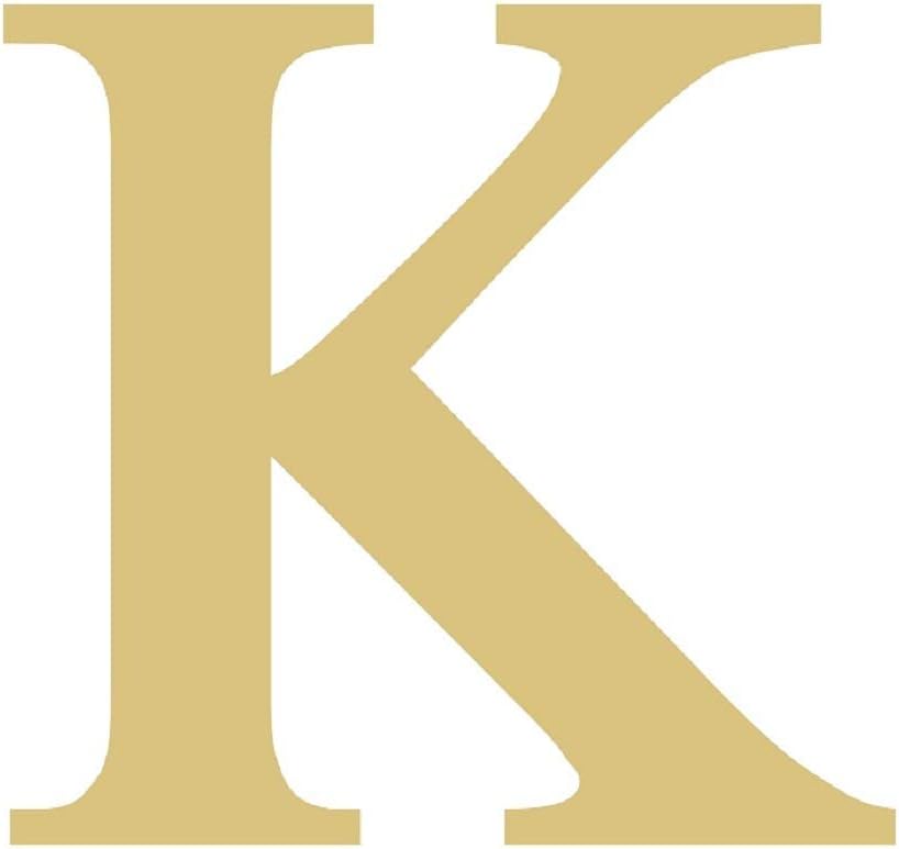 Kappa Letter Greek Font Cutout College Sorority Fraternity Door Hanger Unfinished Wood MDF Shaped Canvas Style 1 (12)
