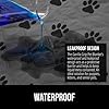 GORILLA GRIP Waterproof Bed Cover for Dogs, 82x52, Gripped Slip Resistant Backing, Leak Proof Washable Dog Blanket Covers Sofa, Couch, Sectional, Crate, Car, RV Seats, Pet Puppy Essentials, Gray Paw