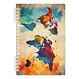 A5 Spiral Notebook Colorful...