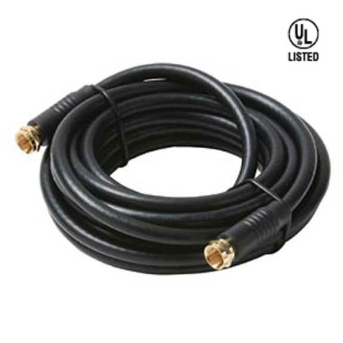 SF Cable, 6ft RG6 UL High-Grade F Coaxial Cable Gold Plated