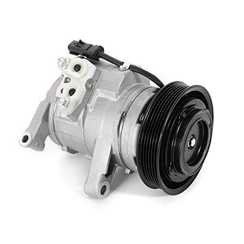 A/C Compressor with Clutch for 2004-2007 Dodge Dakota/Ram 1500 3.7L/4.7L, CO 10800C 10350380 Replacement, 12V R134A