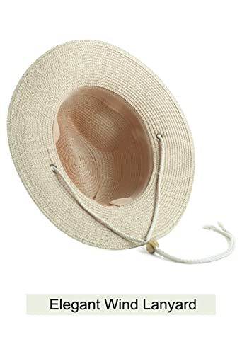 Sombrero Fedora de paja para mujer verano playa miniatura 5