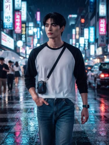 Image of Men's Polycotton Round Neck T-Shirt | Full Sleeve Casual T-Shirt for Men | Soft, Breathable Regular Fit for Everyday Wear