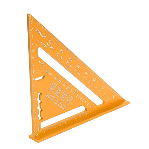 Escuadra triangular de aluminio de 7 pulgadas para carpintería miniatura 4