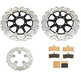 SFriding for Hayabusa GSXR 1300 GSX1300R 1999-2007 Front Rear Brake Disc Rotors Pads Kit for Suzuki