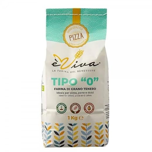 Agricola Piano – Forte 320 | Harina de Trigo Blando Tipo 55 kg 1 Italiana para Pizza Contemporánea - Harina Fuerte - Sin Aditivos, 100% Natural - Con Germen de Trigo Vivo - Alta Hidratación - èViva