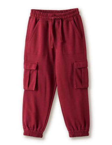 Image of Amazon Brand - Symbol Kids Boys Cotton Blend Solid Cargo Track Pant