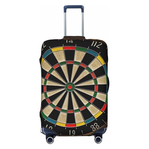Travel Luggage Cover Fashion Suitcase Protector Dart Board Spandex Baggage Covers Washable Suitcase Covers Anti-Scratch Luggage Cover Protectors Fits 18-32 Inch Suitcases X-Large