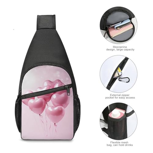 Mochila tipo Sling Bag blanca para hombre y mujer miniatura 5