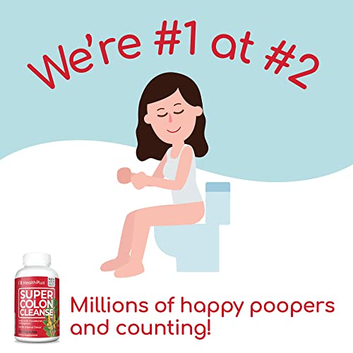 Health Plus Super Colon Cleanse: 10-Day Cleanse, 240 Capsules, 6 Cleanses #TOP3