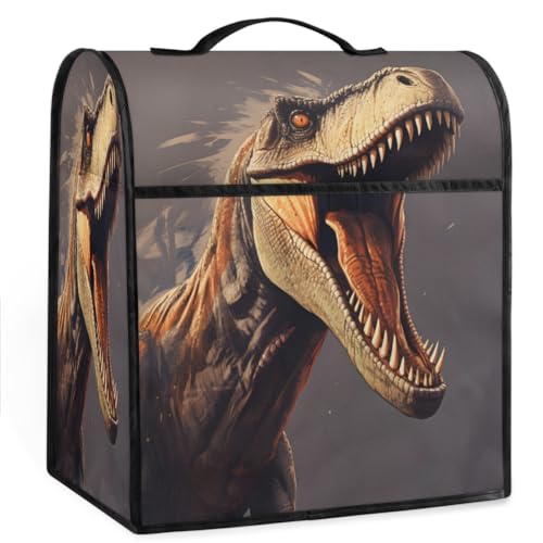 Coffee Maker Cover Ferocious Animal Dinosaur Kitchen Appliance Covers Small Appliance Covers Blender Cover Juicer Cover Dust Covers for Kitchen Appliances with Top Handle and Pockets,Washable,C207