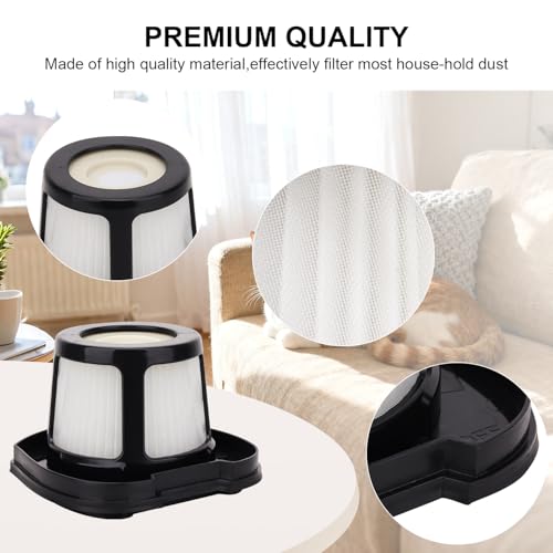 Image of Hepa Filter Replacement Compatible with Bissell Pet Hair Eraser Hand Vacuum 2390A, 2284W, 2390, 2579, 2389, Part # 1614212 1614203 1614204-2 Mesh Filters and 4 Foam Filters