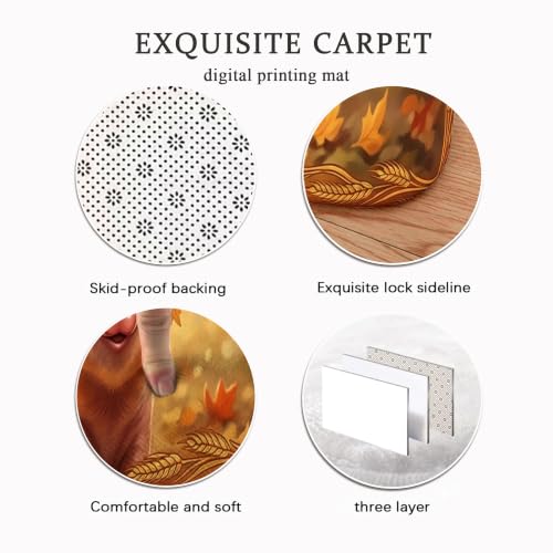 Tapis de cuisine motif écureuil rustique lot de 3 de qualité supérieure
