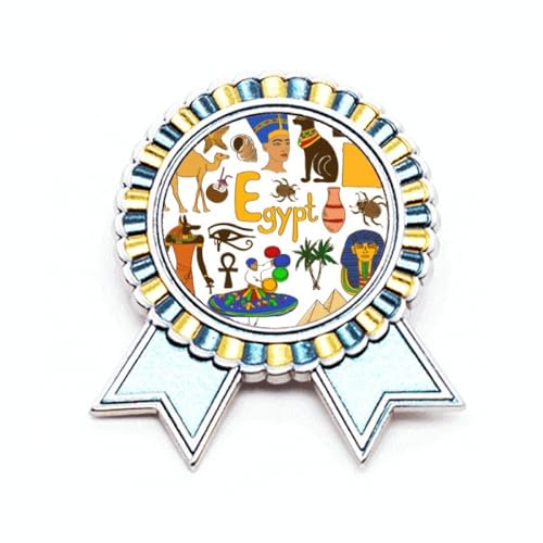 Broche drapeau égyptien en métal pour costard et cérémonies officielles M