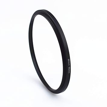 82mm-86mm Metal Ring/82mm to 86mm Step-Up Ring for Filters,Made of CNC Machined with Matte Black Electroplated Finish,Compatible with All 82mm Camera Lenses & 86mm Accessories