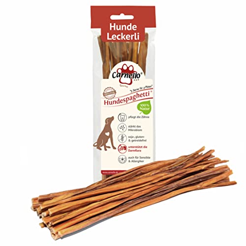 Carnello Hundeleckerli – Hundespaghetti – Hunde Leckerlis, Leckereien für Hunde, Leckerli Hund, Hundesnacks – Hundeleckerli getreidefrei - Leckerlibeutel für Hunde (1 x 60g)