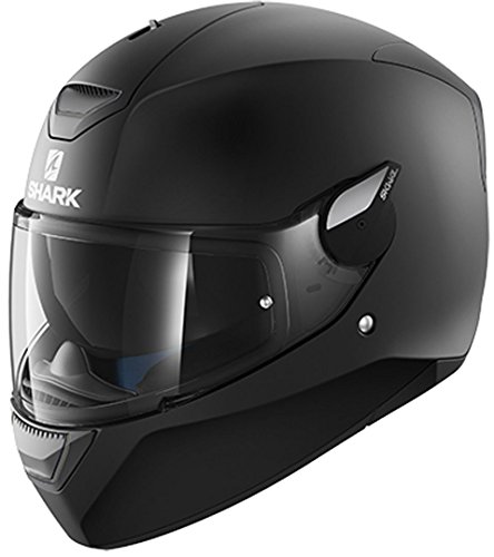 Shark 2250 24743 Cascos De Moto D-Skwal Blank Matt Kma-S, Hombre, Negro Shark 2250 24743 Cascos De Moto D-Skwal Blank Matt Kma-S, Hombre, Negro