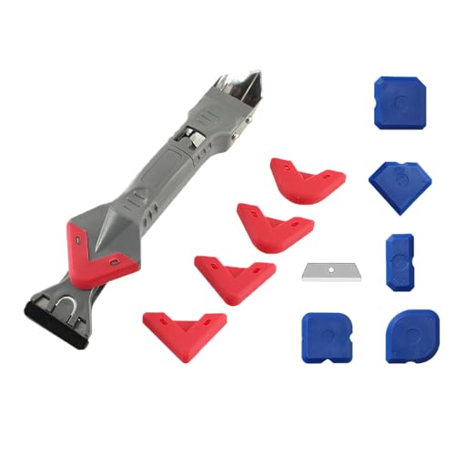 YOUNLEN 5 En 1 Herramienta De Calafateado De Silicona, Eliminador Aplicador Silicona Rascador, Herramienta De Removedor De Masas, Para Ventana, Cocina, BañO