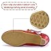 ADAMUMU Dress Shoes for Little Girls Glitter Princess Dress Up Party Shoes Flower Girl Shoes Mary Janes for Girls for Christmas and New Year Celebrations, Glitter Red,Girls Shoes Size 4m
