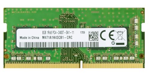 Image of 8GB DDR4 2400MHz Laptop RAM | PC4-19200S (2400T) SO-DIMM 260-Pin 1.2V CL17 1Rx8 Single Rank Memory Module Upgrade - Compatible Replacement for Samsung M471A1K43CB1-CRC