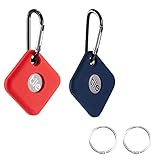 (2 Pack) Orzero Silicone Gel Rubber Case Compatible for Tile Pro 2020, Tile Pro 2018, Full Body Shock Absorbing Ultra Slim Protective (Baby Skin Touch) -Blue,Red