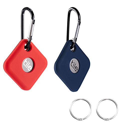 Orzero (2 Pack) Silicone Gel Rubber Case Compatible for Tile Pro 2020, Tile Pro 2018, Full Body Shock Absorbing Ultra Slim Protective (Baby Skin Touch) -Blue,Red