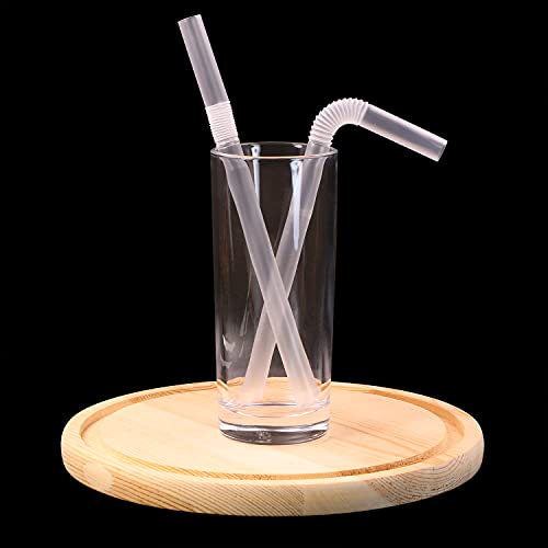 Pitillos plásticos flexibles envueltos pack 100 claros 21cm miniatura 4