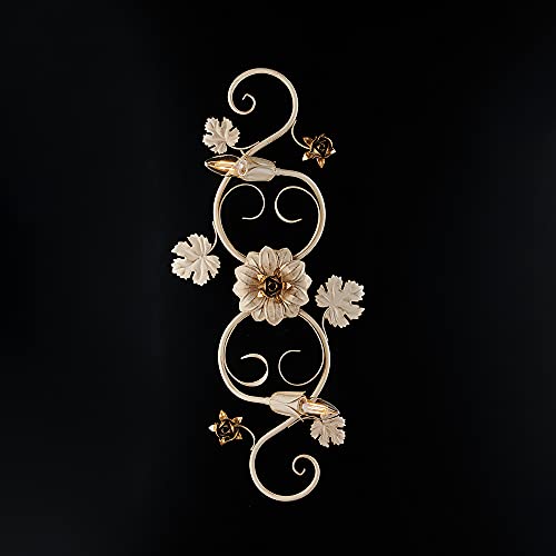 Plafonnier en fer forgé au style romantique pour illuminer un salon