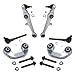 Detroit Axle - 12pc Front End Suspension Kit for Audi A6 Quattro S4 S6 Volkswagen Passat, Upper & Lower Control Arms w/Ball Joint Outer Tie Rods Sway Bar Links Replacement
