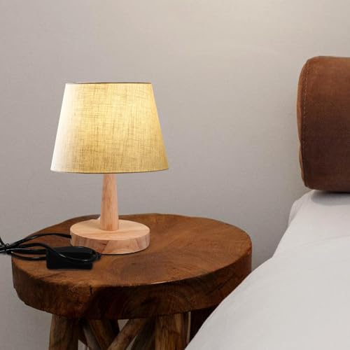 Base plate stable E27 en bois, décoration de table fine - 7
