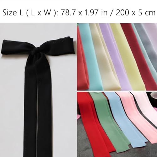 Women Long Chiffon Sash Waist Tie Belt Shirt Belts for Cocktail Party Wedding2