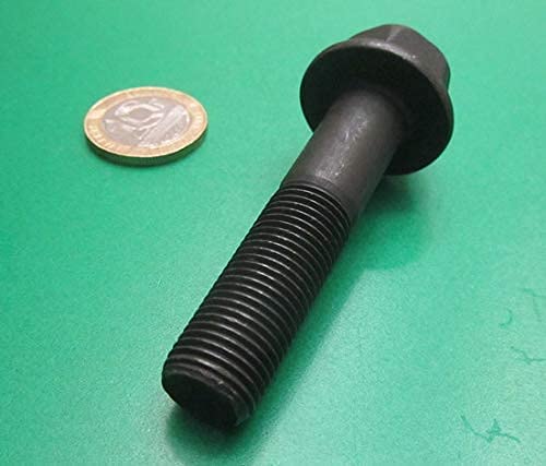 Grade 8 Black Oxide Steel Flange Bolts PT 1/2"-20 Thread x 2.25" Length 10 Pcs