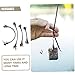 BESPORTBLE Sturdy Metal Fishing Wire Leaders 100pcs for Saltwater Perch Pike Black Color