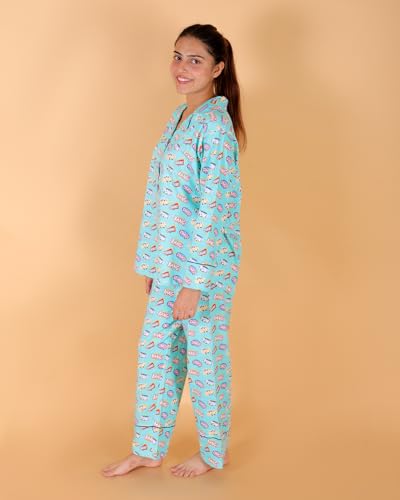 Image of The Mom Store Womens Pajama Set Comfortable Sleepwear Includes Shirt & Pant