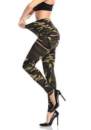 Image of Kotii Women's Soft Full Length Leggings High Waist Ankle Length Leggings Pants Tights