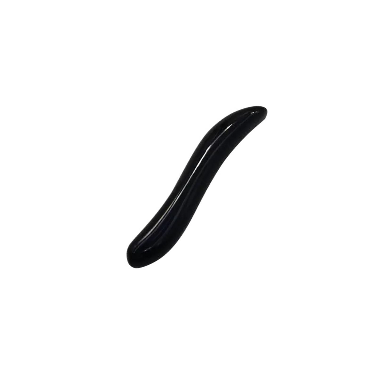 Naturstein-Guasha-Massage-Gouache-Schaber for das Gesicht, Jade-Roller-Massagegerät-Set, schwarzer Obsidian, Gua Sha Board, Hautpflege-Tool(Type 11)